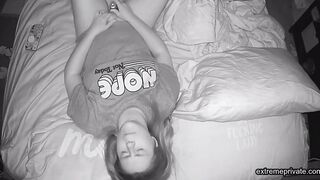 watching my stepsister toying and cumming