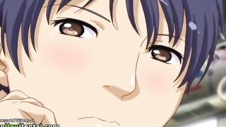 Hentai lovely college girlfriend has sex