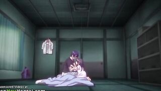 Hentai lovely college girlfriend has sex