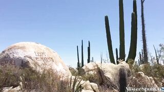 I Fucking Love Mexico! Fellatio & Cum Drink Surprise Outdoor.