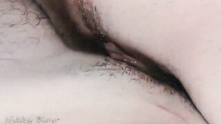 point of view and FPOV passionate closeup bareback sex with cum on cunt