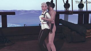 Ciri of Vengerberg 3d animation stucked at wall and got deep throat with my long penis - the witcher three wild hunt blonde hot bimbos