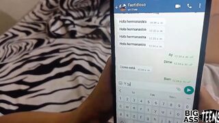 I boned my stepsister's bitch while she is lying down, I invite her to view a tape and we end up fucking rough