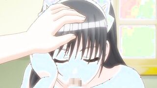 Hentai lovely maid in stockings has sex