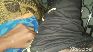 Masturbating beside stepsister butt