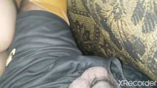 Masturbating beside stepsister butt