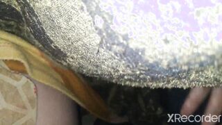 Masturbating beside stepsister butt