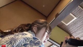 Bottomless Japanese new hire finger pounded while filming sex party