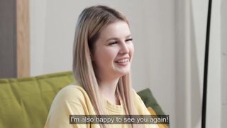 Chubby innocent blonde Liza gets plowed