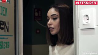 FREAKY HOSTEL - big black dick Drills Ginebra Bellucci's Tight Unshaved Pussy - LETSDOEIT