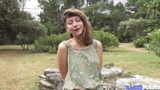 Melany discovers the pleasures of a long afro dick