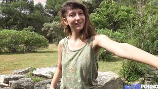 Melany discovers the pleasures of a long afro dick