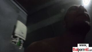 Grateful Thai teen fucking BFs big cock