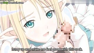 Hentai sexy elf schoolgirl gets fucked hard