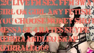 Smoking ffm three-way with strap on on Skype performance. Skype keirraandleo snap keirraleo69