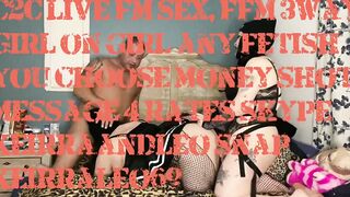Smoking ffm three-way with strap on on Skype performance. Skype keirraandleo snap keirraleo69