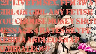 Smoking ffm three-way with strap on on Skype performance. Skype keirraandleo snap keirraleo69