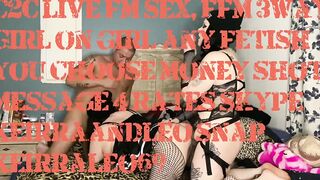 Smoking ffm three-way with strap on on Skype performance. Skype keirraandleo snap keirraleo69