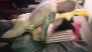 I'm filming a friend fucking my wifey while his ex-wife jerks me off