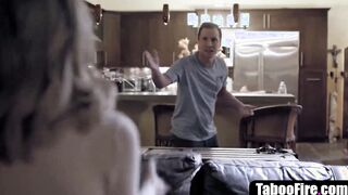 Babysitter screwed by employer's stepson while phone calling boyfriend