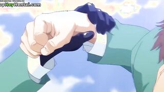 Hentai rough anal sex with big tits college girls