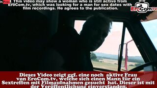 German thin hitchhiker 18 year old pick up from grandpa into forest