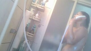 Mother from Japan spied in the shower