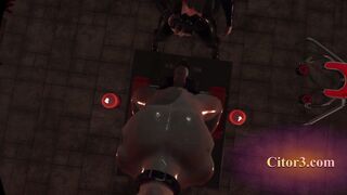 Citor3 3D VR Game Recording SFM Rubber huge boobies GF milks sub on sybian with lots of precum with pov