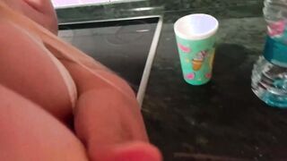 Petite Hot Blonde Seduced For Home Sex In Kitchen