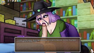 HornyCraft [Minecraft Parody Anime game PornPlay ] Ep.14 the swamp witch thank us with a Cutie fellatio