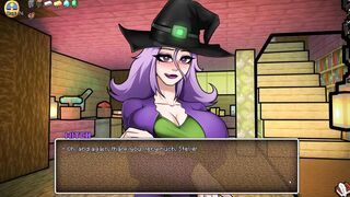 HornyCraft [Minecraft Parody Anime game PornPlay ] Ep.14 the swamp witch thank us with a Cutie fellatio