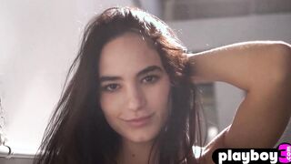 Beautiful Latin teen showing of her body