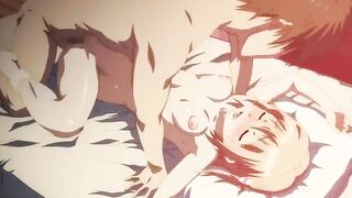 Hentai lovely 18yo girl enjoys passionate sex