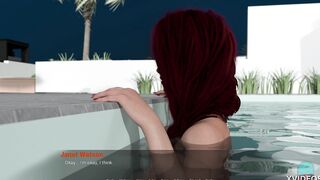 AWAY FROME HOME #42 • Groping that Bombshell, lusty red head into the pool