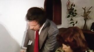 1970S, MAN SHOVES BATON IN EX-WIFE'S CUNT, WHILE SHE BLOWS HIM. RETRO TAPE FILM