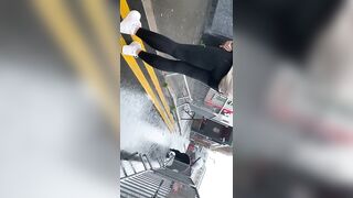 sexy Teenagers in Nike Leggings in a g-string