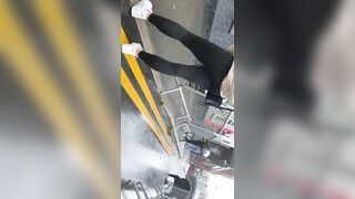 sexy Teenagers in Nike Leggings in a g-string