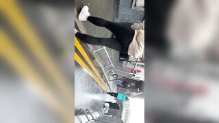 sexy Teenagers in Nike Leggings in a g-string