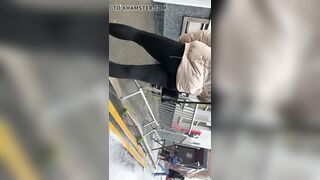 sexy Teenagers in Nike Leggings in a g-string