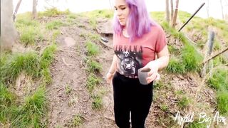 APRIL DRINKS LOTS OF PISS OUTSIDE INSIDE OUTDOORS