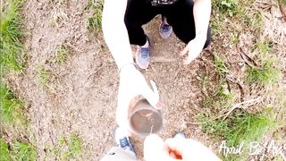 APRIL DRINKS LOTS OF PISS OUTSIDE INSIDE OUTDOORS