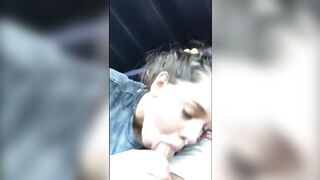 Amazing hot Turned On Barely Legal gives a sloppy head in Outside