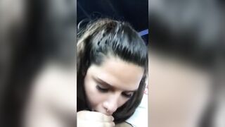 Amazing hot Turned On Barely Legal gives a sloppy head in Outside