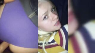18 Yo Slut Exposed - Dumb blonde gets nude for her man