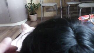 Young hoe sucks cock and squeaks with pleasure