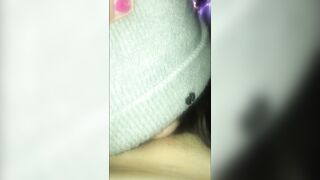 goddess 19 year old Girlfriend giving pretty fellatio and swallowing a goddess