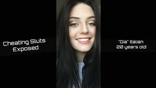 Beauty Cheating Slut Exposed by her boyfriend - Gia italian babe