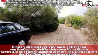 German 19 year mature lesbian outdoor fucked inside car