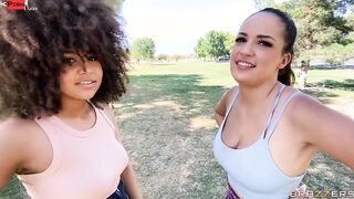 Jog By Threesome Pick Up Sex Video With Xander Corvus, Sofi Ryan, Nina Diaz - Brazzers Official