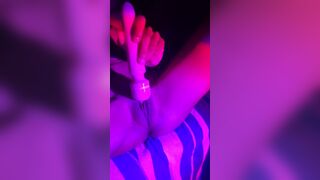 Mom makes crazy hot pink cunt squirt!